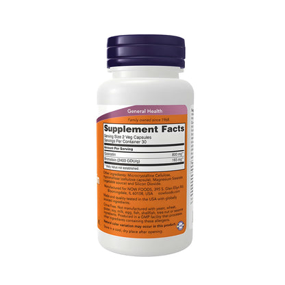 NOW Foods Quercetin mit Bromelain 800 mg Quercetin und 165 mg Bromelain, vegane Kapseln, Premium Nahrungsergänzung, Bioflavonoide, hochwertige Supplemente